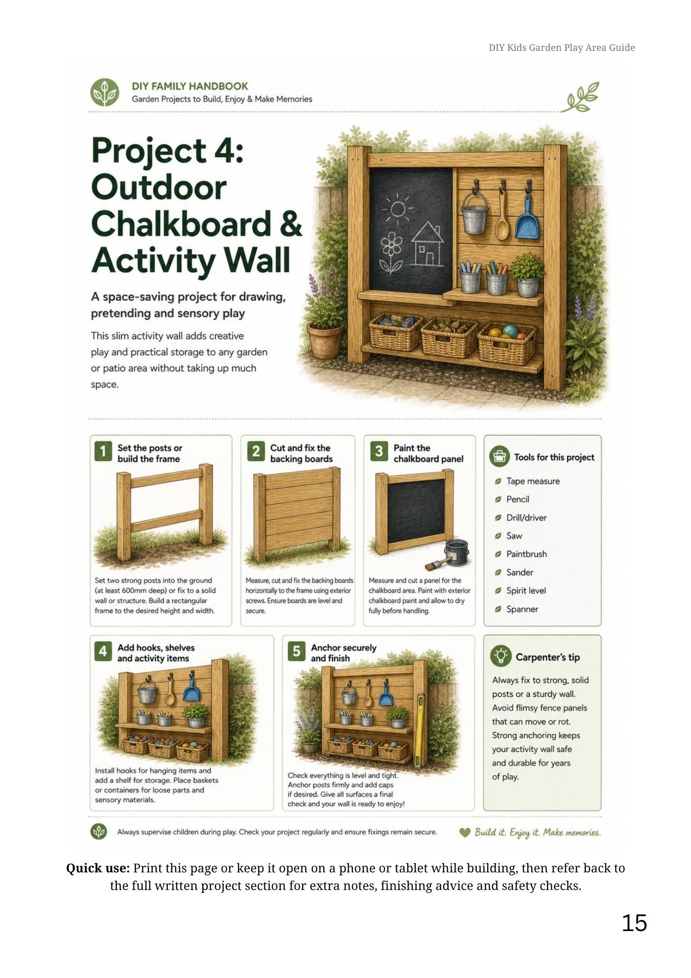 DIY Kids Garden Play Area Guide